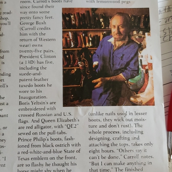 Rocky Carroll Custom Made Boots size 7.5 - Picture 15 of 16